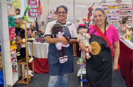 ESPECIAL - Mês do Artesão: trabalhadores contam como está a retomada pós pandemia- Edna e Maurisa, da esquerda para a direita. Foto: Arquivo Pessoal