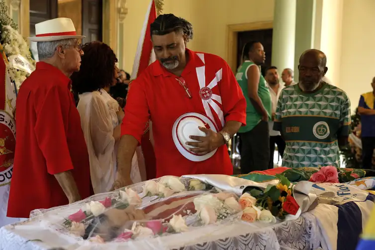 Rio de Janeiro (RJ), 26/07/2024 - Velório da carnavalesca Rosa Magalhães, no  Palácio da Cidade, sede da prefeitura do Rio, em Botafogo. Foto: Tânia Rêgo/Agência Brasil